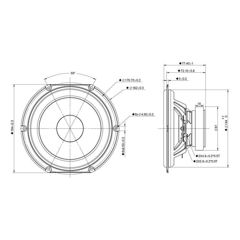 Размеры колонок. Peerless SDS - p830657. SDS-164. Peerless SDS - p830657 Distortion. Peerless SDS - p830657 Hobby HIFI.